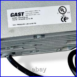 G2U EX Gast DOAP704AA Vacuum Pump with Gauges
