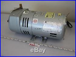 GAST 0523-540Q-G314DX Rotary Vane Vacuum Pump 230VAC 1PH 1/4HP 1725RPM 2.4A