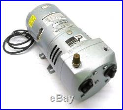 GAST 0523-540Q-G314DX Rotary Vane Vacuum Pump, 24in-Hg, 4.5CFM, 10PSI, 230VAC