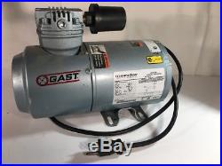 GAST 1HAB-10-M100X Piston Air Compressor, 1/6HP, 115V, 1Ph