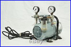GAST 1HAB-25-M100X Air Compressor Vacuum Pump Emerson SA55NXGTE-4870 Motor/Clean