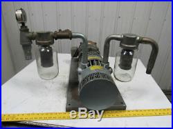 GAST 6066-V107A-T339 55CFM 15PSI 3HP Rotary Vane Oil-Less Vacuum Air Pump 3Ph
