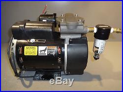 GAST 72R Air Pump Compressor Single Cyl. Oil-less Rocking Piston 1/3HP EMI HEPA