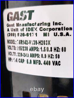 GAST 75R142-V139-H203X Vacuum Pump 1/4HP OEM Biotek Instruments 7103024