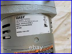 GAST Compressor/Vacuum Pump 0.25 hp, 1 Phase, 115/230V AC, 5 cfm, 26 in Hg Max