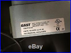 GAST Compressor/Vacuum Pump, DOA-P704-AA, 1/8 HP, 60 Hz, 115V
