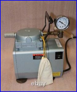 GAST DOA-V717-AA High Capacity Vacuum Pump Portable with Gauge (working & Clean)