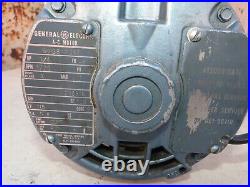 GAST Dual Vacuum Pump GE AC Motor Single Phase 115V 5.6A Used