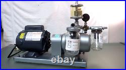 GAST Model 0765-V8B-G32AX Rotary Vane Vacuum Pump with GE 1/3HP Motor C157 Tested