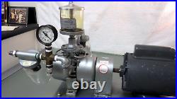 GAST Model 0765-V8B-G32AX Rotary Vane Vacuum Pump with GE 1/3HP Motor C157 Tested