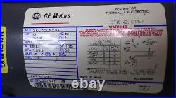 GAST Model 0765-V8B-G32AX Rotary Vane Vacuum Pump with GE 1/3HP Motor C157 Tested