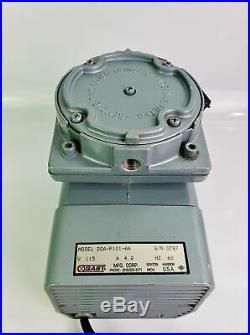 GAST Model DOA-P101-AA Diaphragm VACUUM PUMP, Oil-less Air Compressor 115 V 4.2A