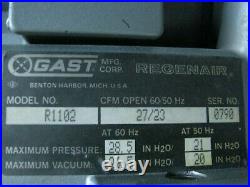 GAST Regenair Blower Vacuum Pump R1102