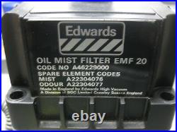 GAST VACUUM PUMP 0523-V191Q-G582DX with Edwards Oil Mist Filter 20