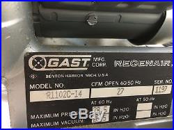 GAST vacuum pump used for New Hermes engraving chip remover