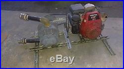 Gas powered vacuum pump