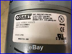 Gast 0523-101Q-G588DX Dual-Voltage 115/230 Rotary Vane Vacuum Pump