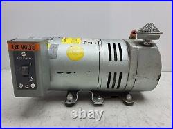Gast 0523-101Q-G588DX Rotary Vane Vacuum Pump 100-115/220-230VAC 1PH 1/4HP
