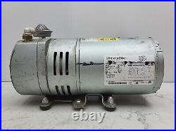 Gast 0523-101Q-G588DX Rotary Vane Vacuum Pump 100-115/220-230VAC 1PH 1/4HP