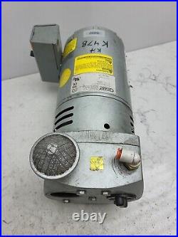 Gast 0523-101Q-G588DX Rotary Vane Vacuum Pump 100-115/220-230VAC 1PH 1/4HP