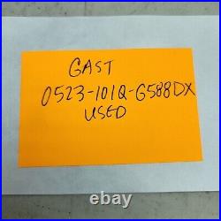 Gast 0523-101Q-G588DX Rotary Vane Vacuum Pump 100-115/220-230VAC 1PH 1/4HP