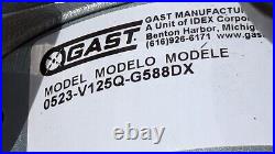 Gast 0523-V4H-G588DX Rotary Vane Vacuum Pump 1/4HPBeckman Avanti J-E Centrifuge