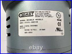 Gast 0823-V131Q-SG608X Rotary Vane Vacuum Pump 3/4hp Nice Condition
