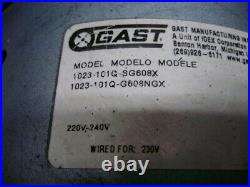 Gast 1023-101Q-G608NGX 3/4HP Vacuum Pump, 1023-101Q-SG608X
