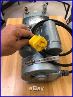 Gast 1023-318Q-G274AX Rotary Vane Vacuum Pump Compressor 1/2HP 1PH 115/208-230V
