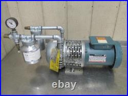 Gast 1067-V108 Rotary Vane Vacuum Pump 1/2 HP 3 PH 230/460v