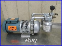 Gast 1067-V108 Rotary Vane Vacuum Pump 1/2 HP 3 PH 230/460v