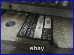 Gast 1067-V108 Rotary Vane Vacuum Pump 1/2 HP 3 PH 230/460v