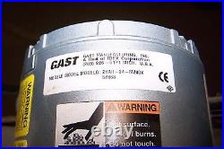 Gast 1/4 HP Dual Head Oil-less Piston Vacuum Pump Compressor 2hah-24-m200x