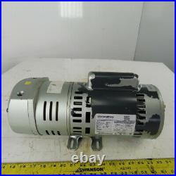 Gast 3/4HP Rotary Vane Vacuum Pump 115/230 Single Phase 1725RPM