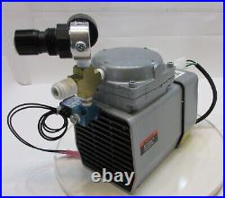 Gast D0A P501 AA Good Working Compressor Diaphragm Vacuum Pump w Gauge FREE S/H