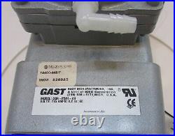 Gast D0A P501 AA Good Working Compressor Diaphragm Vacuum Pump w Gauge FREE S/H