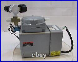 Gast D0A P501 AA Good Working Compressor Diaphragm Vacuum Pump w Gauge FREE S/H