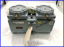 Gast DAA-P103-EB Two-Stage Oilless Diaphragm Vacuum Pump 115/110V