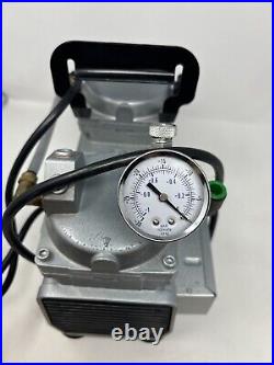 Gast DAA-V715A-EB High-Capacity Vacuum Pump withGauge & Regulator TESTED. Read