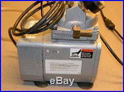 Gast DOA-P704-AA High-Capacity Vacuum Pump, Gauge/Reg 1.1 cfm/25.5Hg-60psi/115
