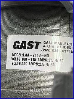 Gast LAA-V113-NQ Oil-Less Vacuum Pump 100-115 Volt, 2.5 Amp