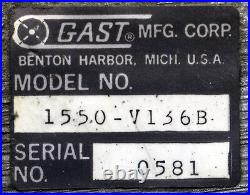 Gast Manufacturing Corp. 1550-V136B Rotary Vane Vacuum Pump