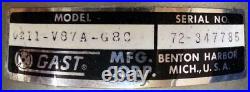 Gast NuArc 0211-V87A-G8C Vacuum Pump