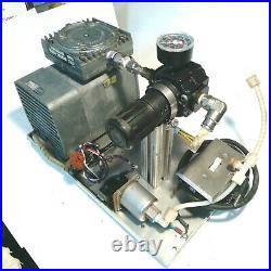 Gast Pressure/Vacuum Pump model DOA-P133-DB. Mounted. With several acessories