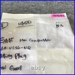 Gast SAA-V116-NQ 115V Vacuum Pump Mini Compressor Used