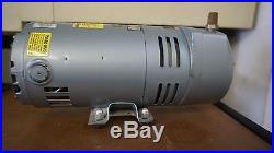 Gast Vacuum Pump, Model 0523, rotary vanes, oil-less, 4-4.5 CFM, NEVER USED