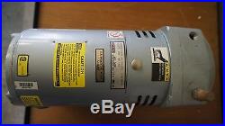 Gast Vacuum Pump, Model 0523, rotary vanes, oil-less, 4-4.5 CFM, NEVER USED