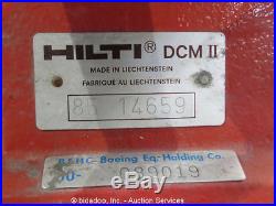 Hilti/Milwaukee 4035 Diamond Drill Core Coring Machine DCM II Stand Vacuum Pump