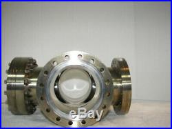Huntington 4-Way High Vacuum Research Chamber 6 Flange Reducer