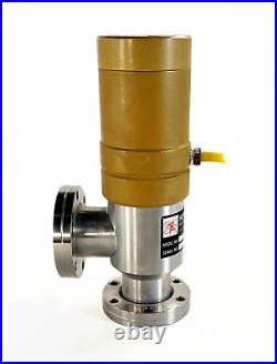 Huntington PV-150-H170 Right Angle Pneumatic Vacuum Valve 2.75 Conflat Flanges